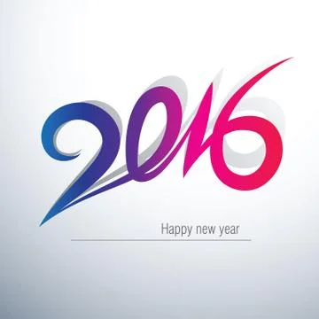 2016 Illustrazione stock