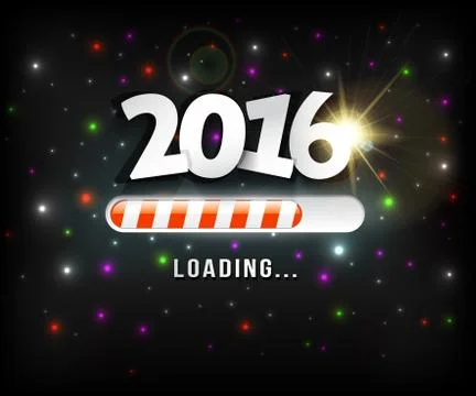 2016 loading Stock Illustration
