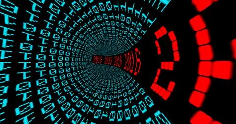 2016 matrix tunnel Illustrazione stock