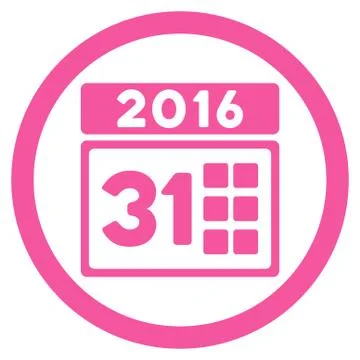 2016 Month Icon Stock Illustration
