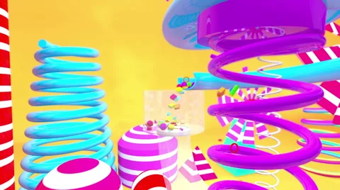 2016 Motion Graphics PlayGround 3D Stock Footage 56054262
