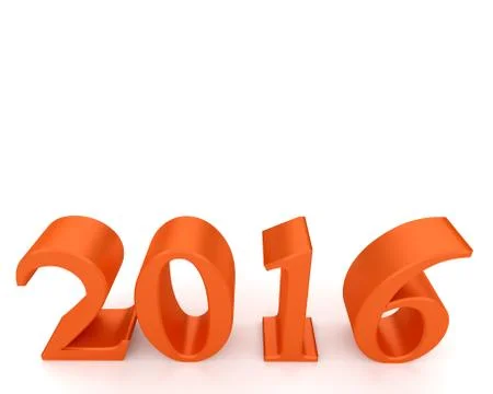 2016 new year with blank space Stock Illustration