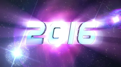 2016 New Year countdown animation Stock Footage 56478740