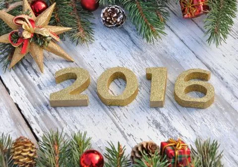 2016 new year Stock Photos