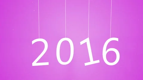 2016 paper text hanging on strings Stock-Footage 58206248