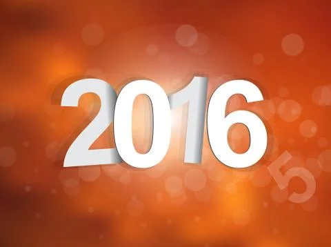 2016 sign background Stock Illustration