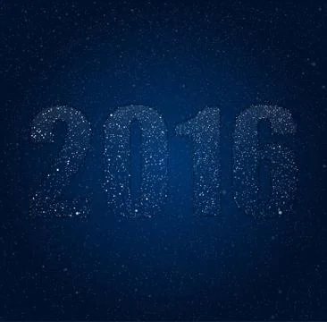 2016 in the style of the sky. Eps 10. Illustrazione stock