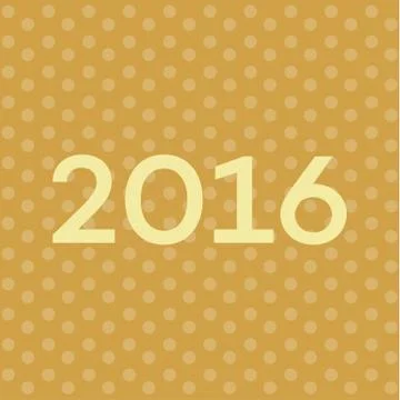 2016 Text on New Years background, font contemporary illustration Stock Illustration