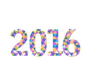 2016 triangle shape sign pattern background Illustrazione stock