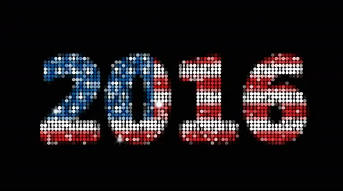 2016 US Flag Animation - seamless looping, alpha included Stock Footage 52879446