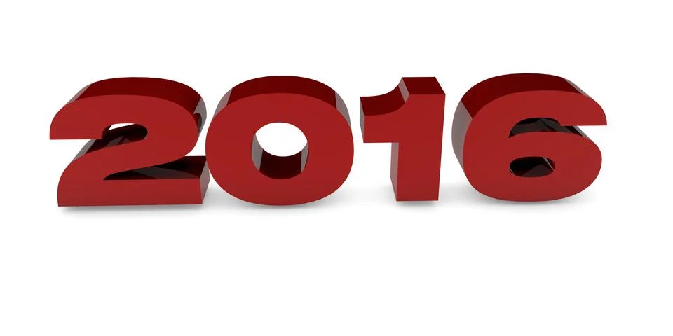 2016 year letters Stock Illustration