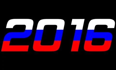 2016 Year.Russia Stock Illustration