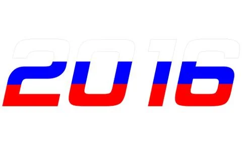 2016 Year.Russia Stock Illustration