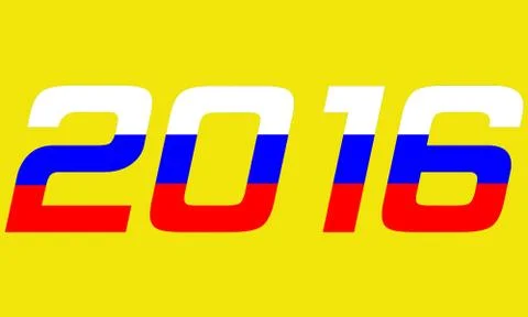 2016 Year.Russia Stock Illustration
