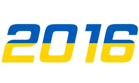 2016 Year.Ukraine Stock Illustration