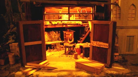 20160827 nativity carpenter Stock Footage 67189077