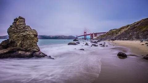 2017-07-02 SFO 13 Golden Gate 4K A Video stock 88988641