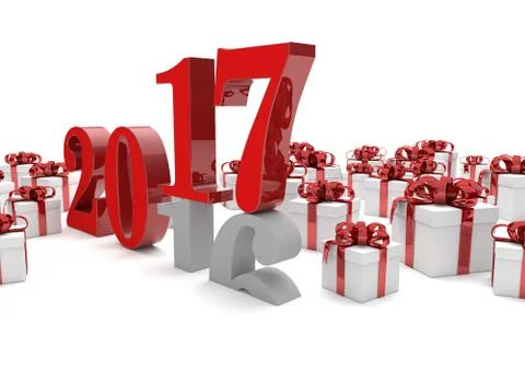 2017 2016 Gifts Stock Illustration