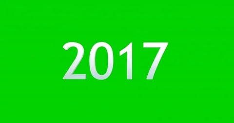 2017 to 2018 3d illustration render chromakey Stock Footage 82729514