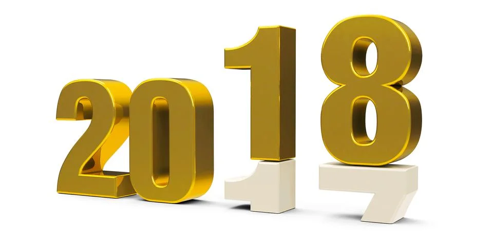 2017-2018 Illustrazione stock