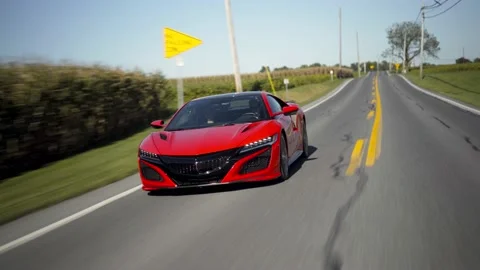 2017 Acura NSX Rollers Stock Footage 164410643
