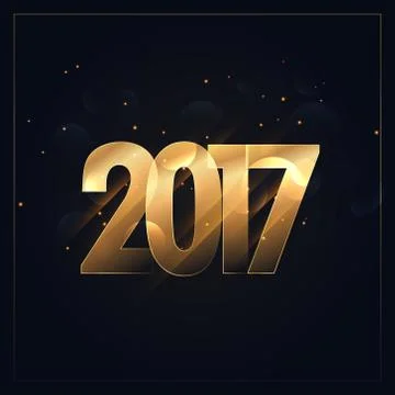 2017 background for new year celebration Stock Illustration