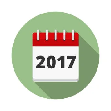 2017 Calendar Icon Stock Illustration