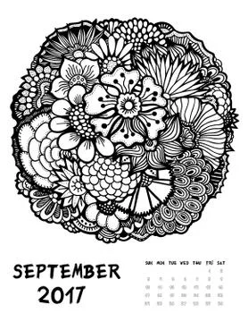 2017 calendar Illustration