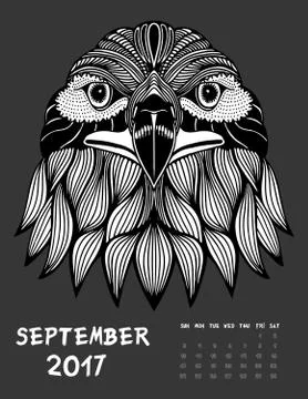 2017 calendar Illustration