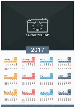2017 Calendar Stock-Illustration