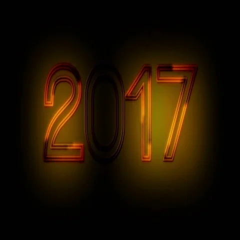 2017 Digits on black BG Stock-Footage 69430367