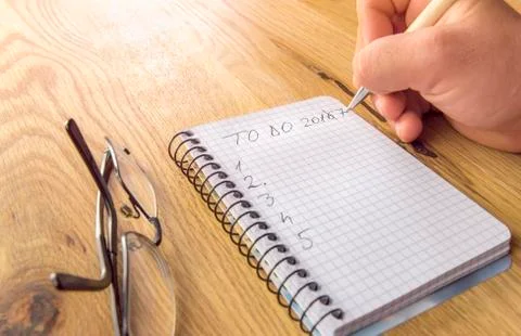 2017 to do list concept Stock Photos