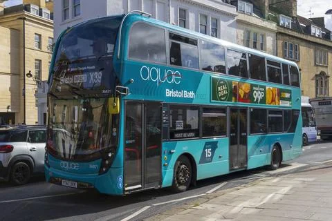 A 2017 Double Decker Bus from the First Bus Company. Stock Photos