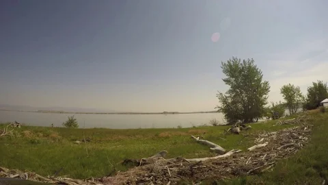 2017 Eclipse Timelapse of Lake Shoshoni Stock Footage 79354567