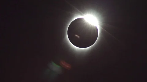 2017 Eclipse totality Corona Stock Footage 79077272