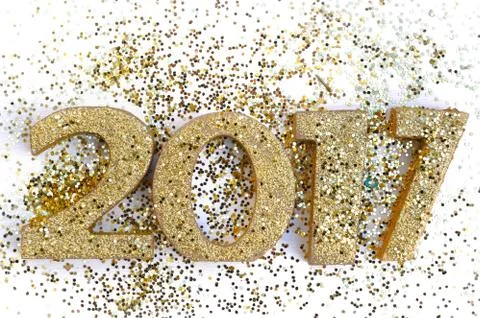 2017 golden figures Stock Photos