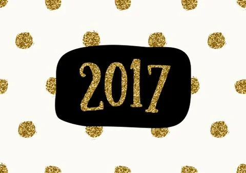 2017 Greeting Card Template Illustrazione stock