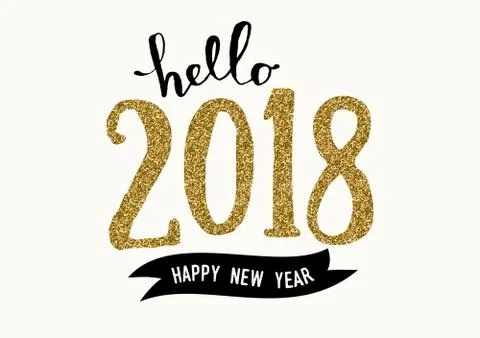2017 Greeting Card Template Stock Illustration
