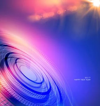 2017 Happy New Year Concept  background Ilustración de archivo