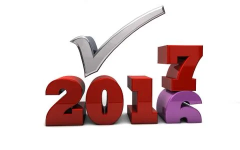 2017 - Happy New Year Stock-Illustration