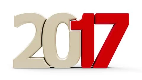 2017 icon compact red Stock Illustration