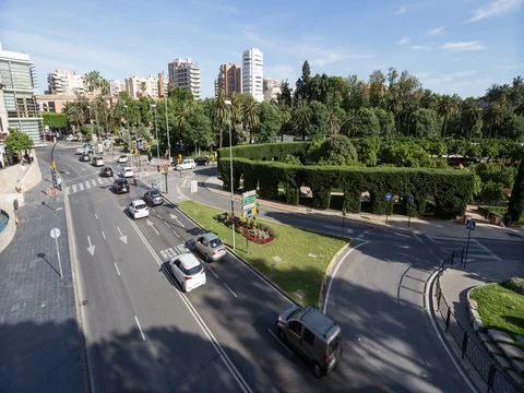 2017 Malaga traffic light 스톡 동영상 80568359