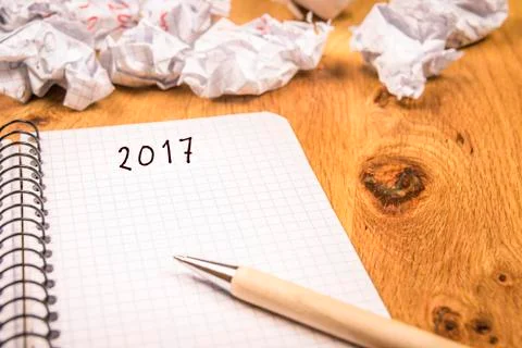 The 2017 new year concept Stock Photos