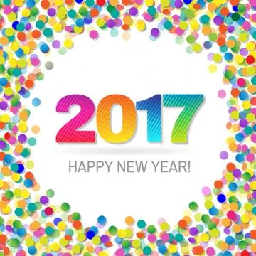 2017 New Year Stock Illustration