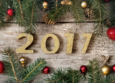 2017 new year Stock Photos