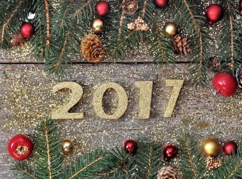 2017 new year Stock Photos