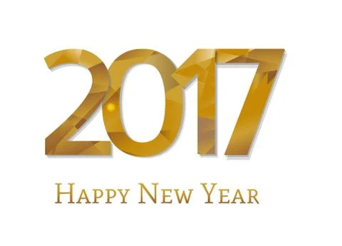 2017 New Year Text Stock Illustration