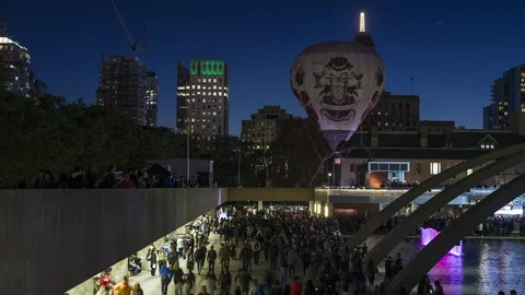 2017 Nuit Blanche Toronto Video stock 88741607