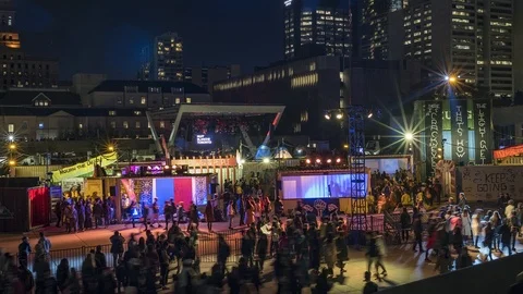2017 Nuit Blanche Toronto Video stock 88741627