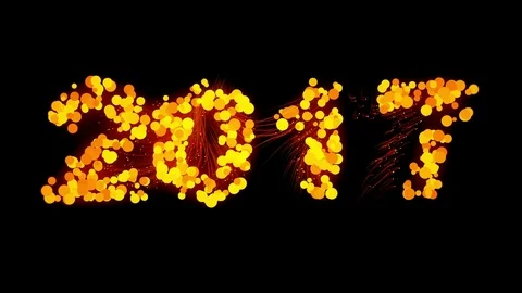 2017 particles lable Stock Footage 70850513